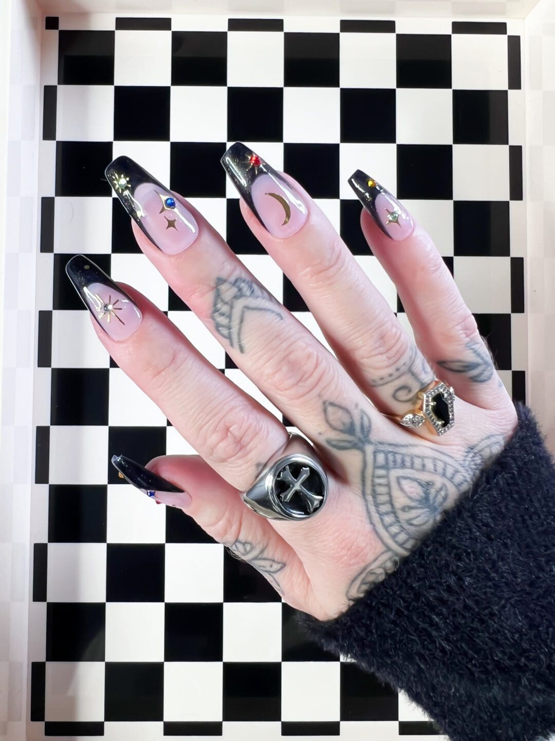 Moon & Stars | Custom Press On Nails