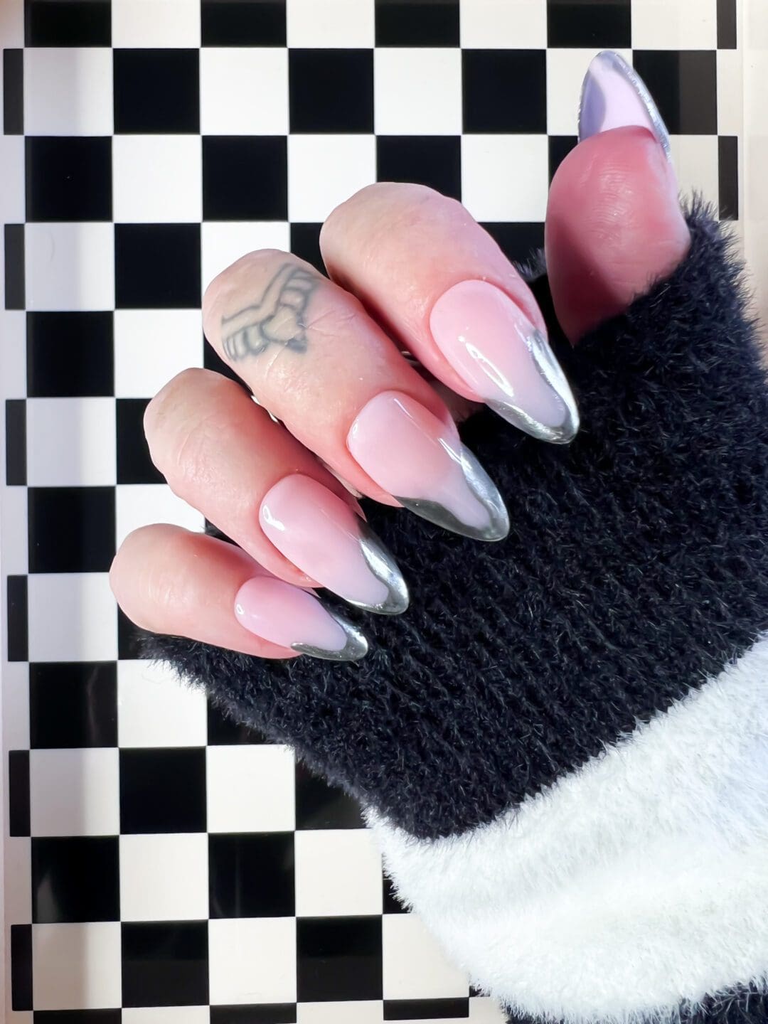 Chrome Tips | Custom Press On Nails