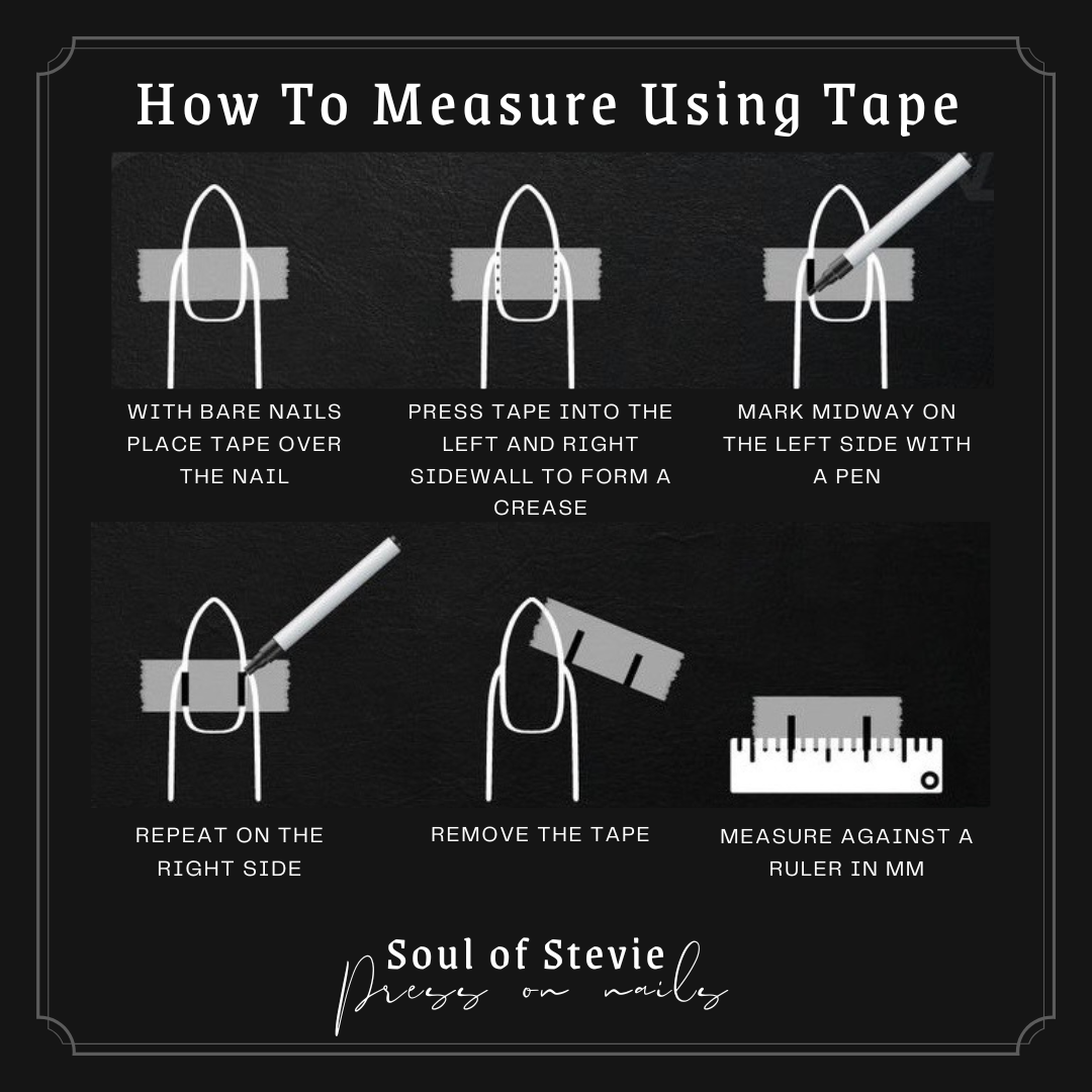 Soul of Stevie how to measure press on nails