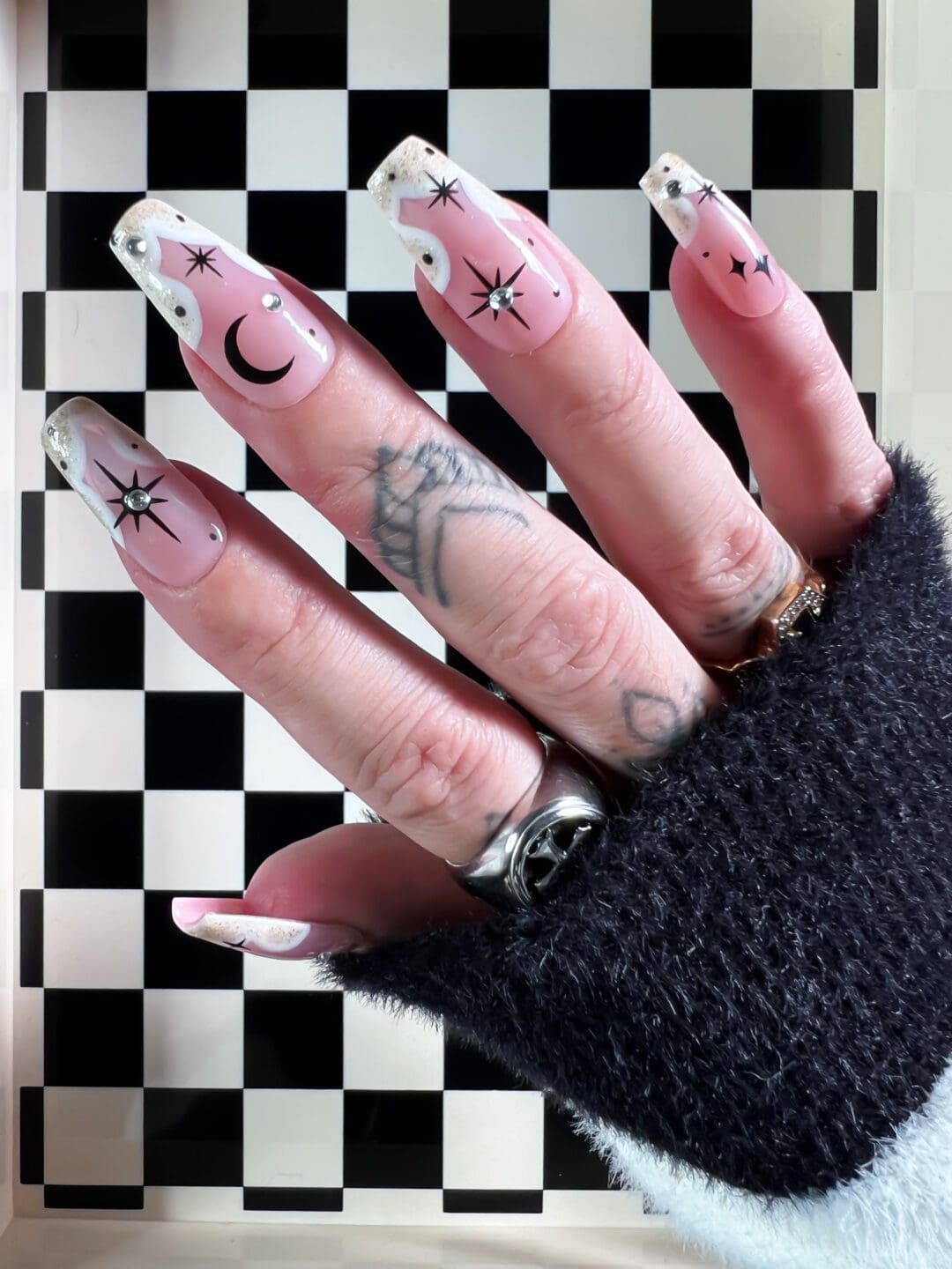 Moon & Stars | Custom Press On Nails