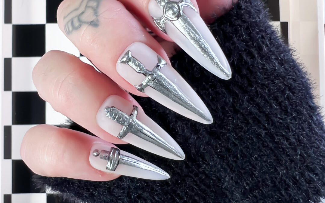 Goth Press On Nails by Soul of Stevie