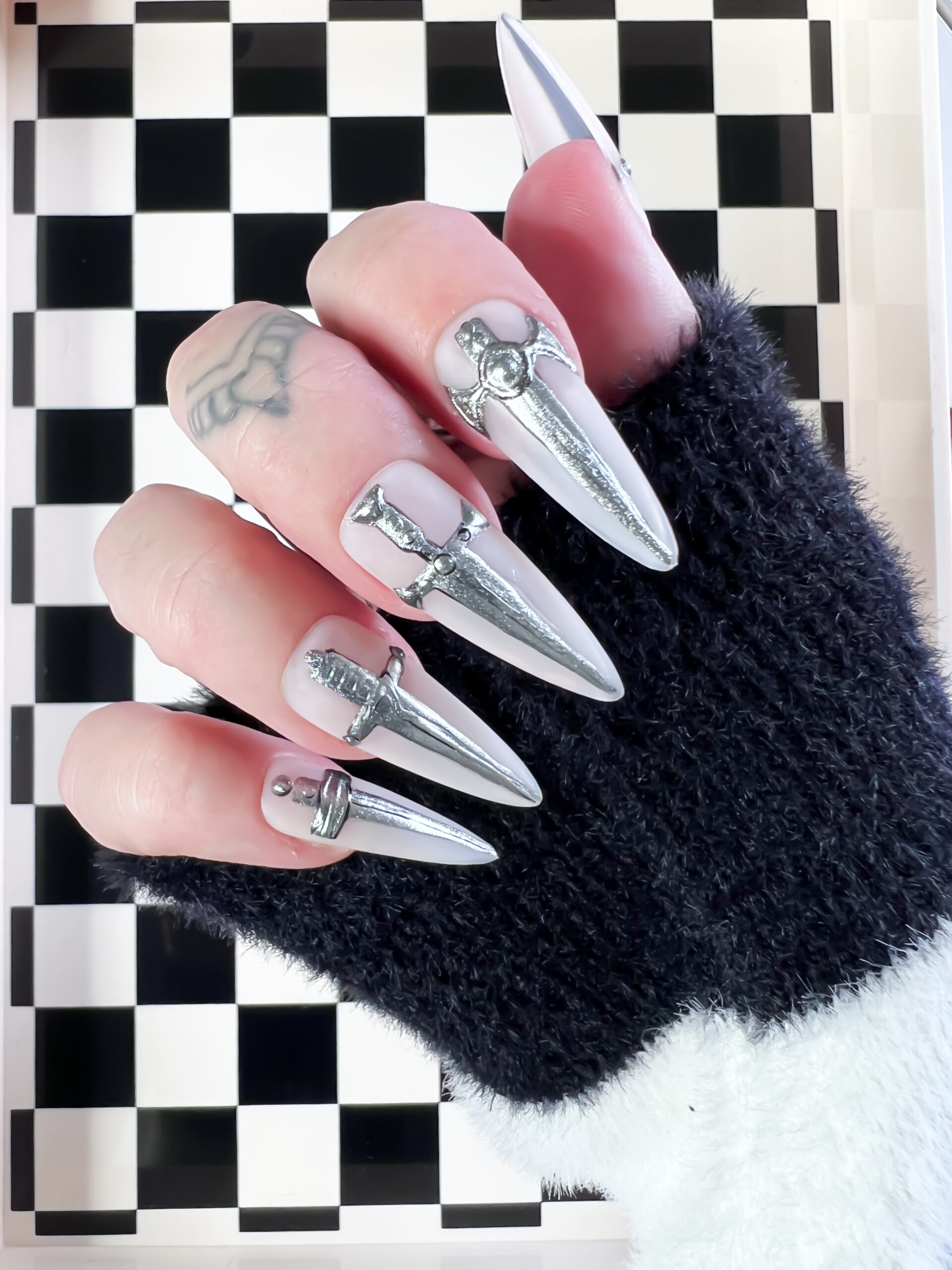 Goth Press On Nails by Soul of Stevie